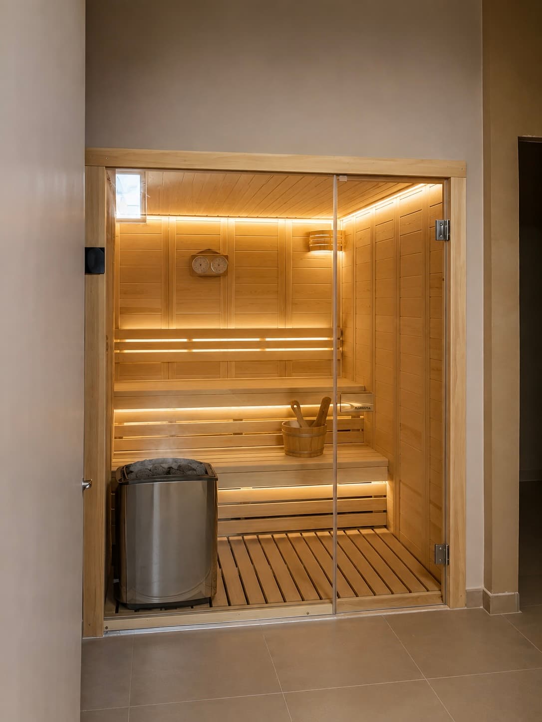 Sauna at Ocean Spa — Althea Resorts, Xylokastro, Corinthia
